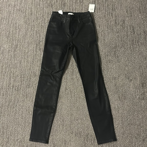 NWT Good American Coated Black Skinny Jeans - Picture 4 of 7